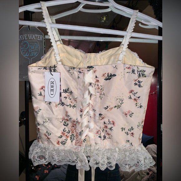 NWT cider corset bustier top - Picture 2 of 4